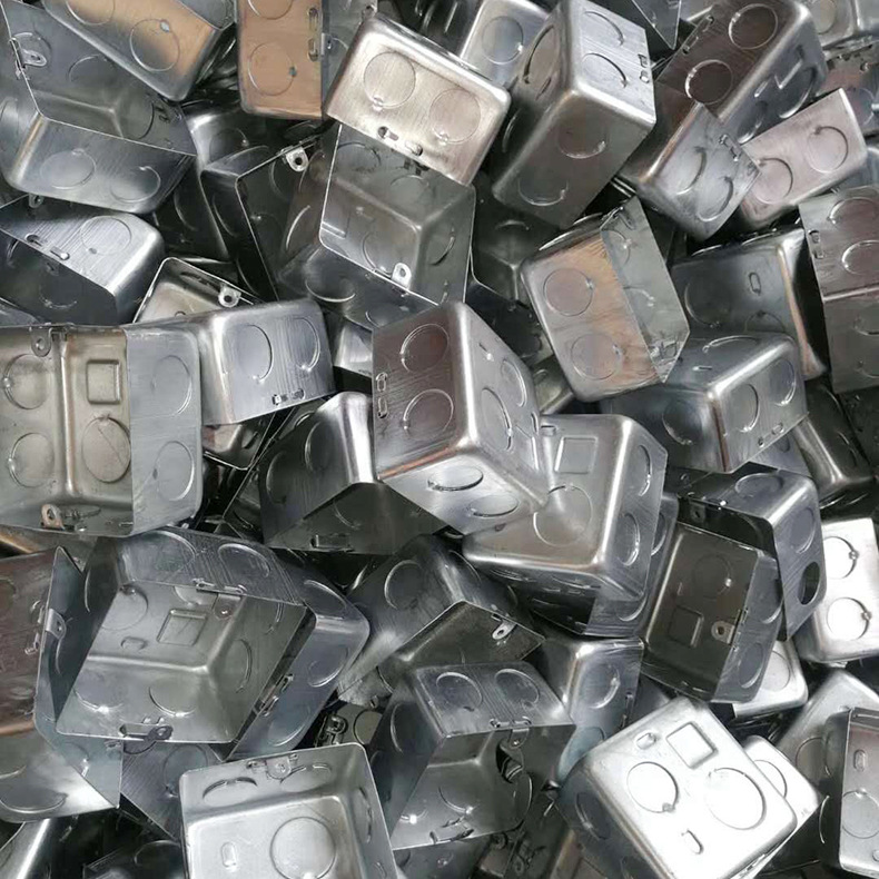 镀锌接线盒86铁线金属线盒连体插座暗盒开关金属接线方盒可定制