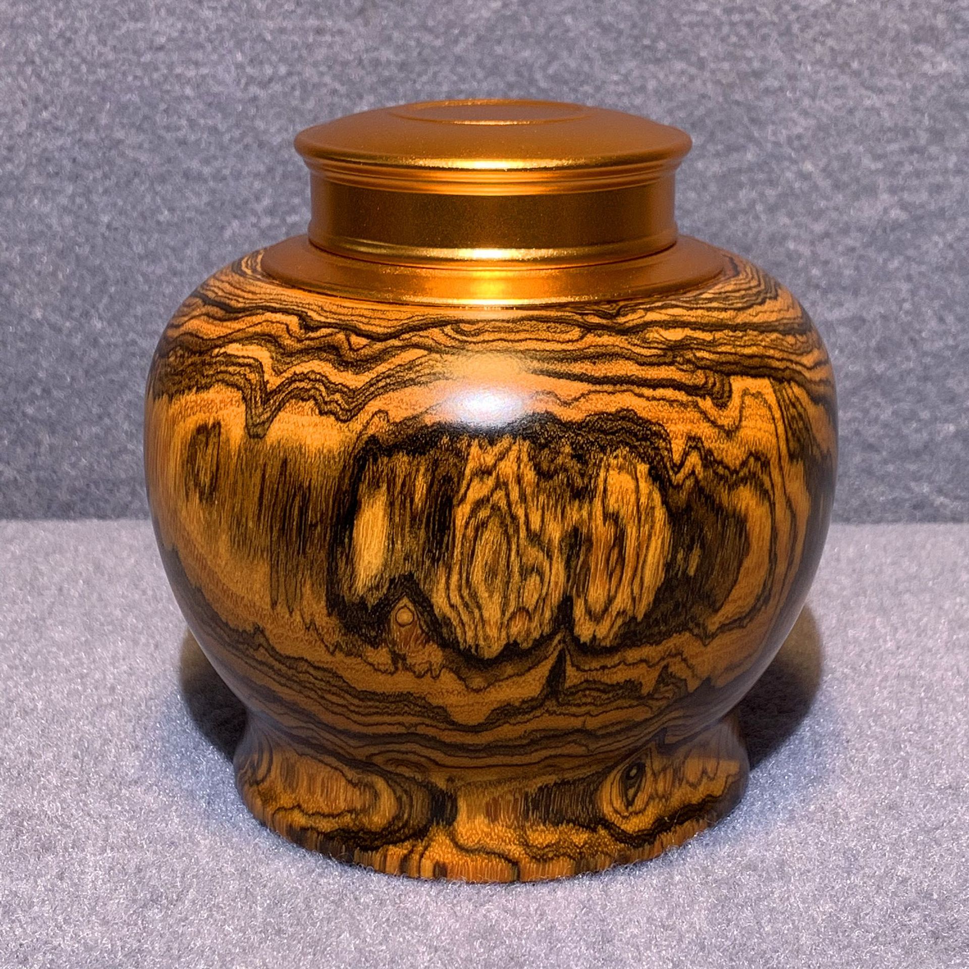 墨西哥黄花梨 茶叶罐 储物罐 茶具用品 创意家居木雕装饰品摆件