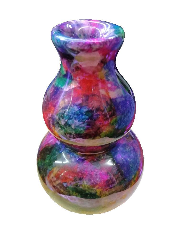 台湾七彩玉花瓶