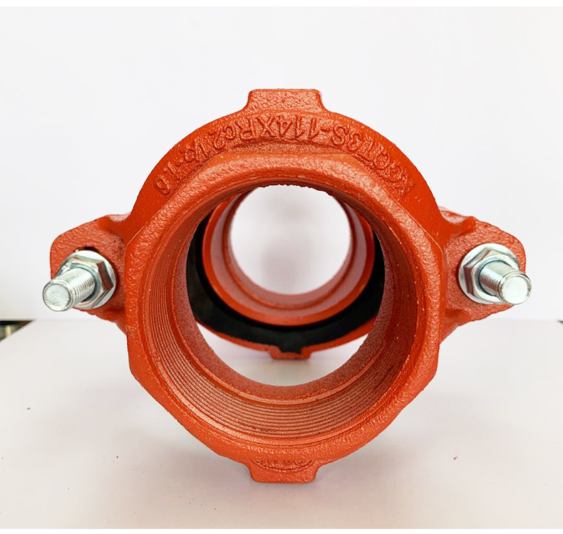 沟槽机械四通沟槽管件卡箍消防管道配件消防配件沟槽管厂家批发