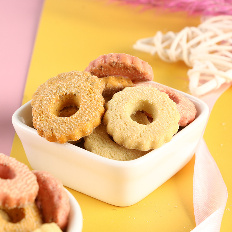 猫咪肉松饼干现货批发 宠物奖励零食猫粮磨牙饼干 宠物粗粮饼干