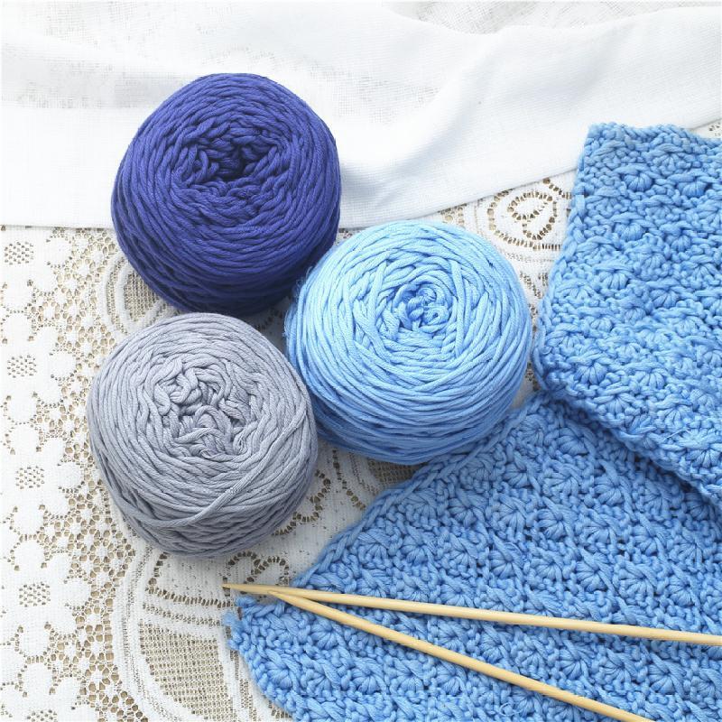 棉线毛线牛奶织棉情人编织材料柔软围巾围巾包 手工毛线粗线钩针
