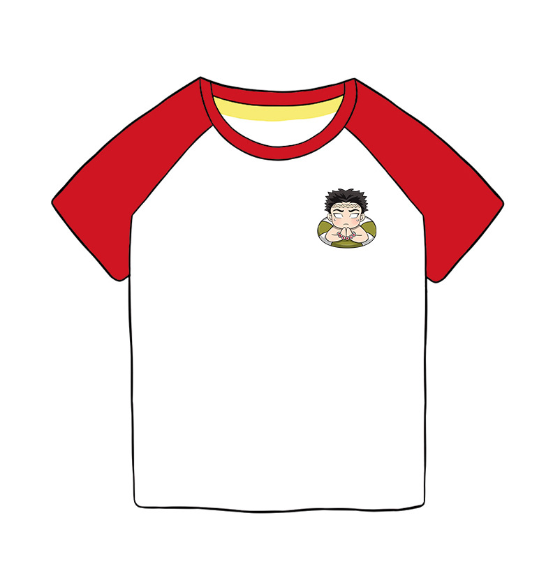 鬼灭之刃短袖宇髄天元杏寿郎t恤动漫周边时透无一郎童装行冥实弥