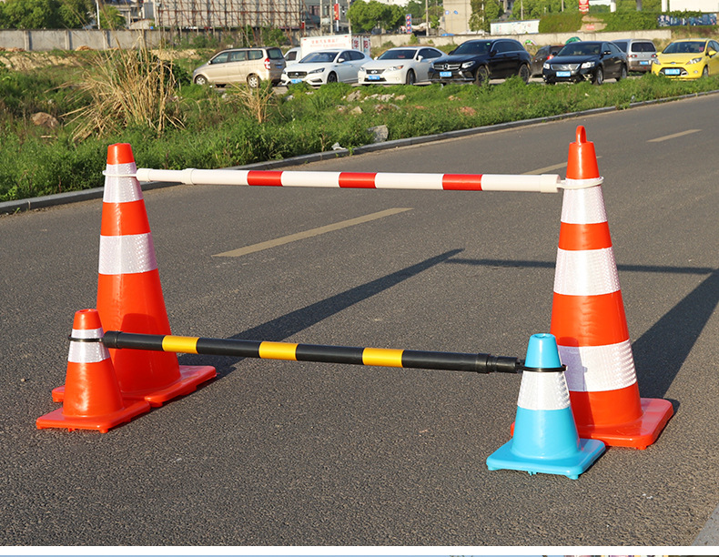 路锥路障锥道路圆锥雪糕桶隔离墩形筒70cm圆锥45cm橡胶pvc塑料锥