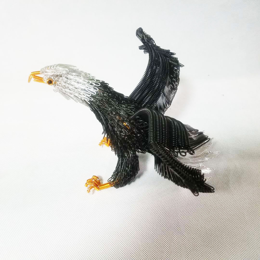 (老鹰)铁丝挂件铁丝工艺品手工制作小饰品摆摊货源-阿里巴巴