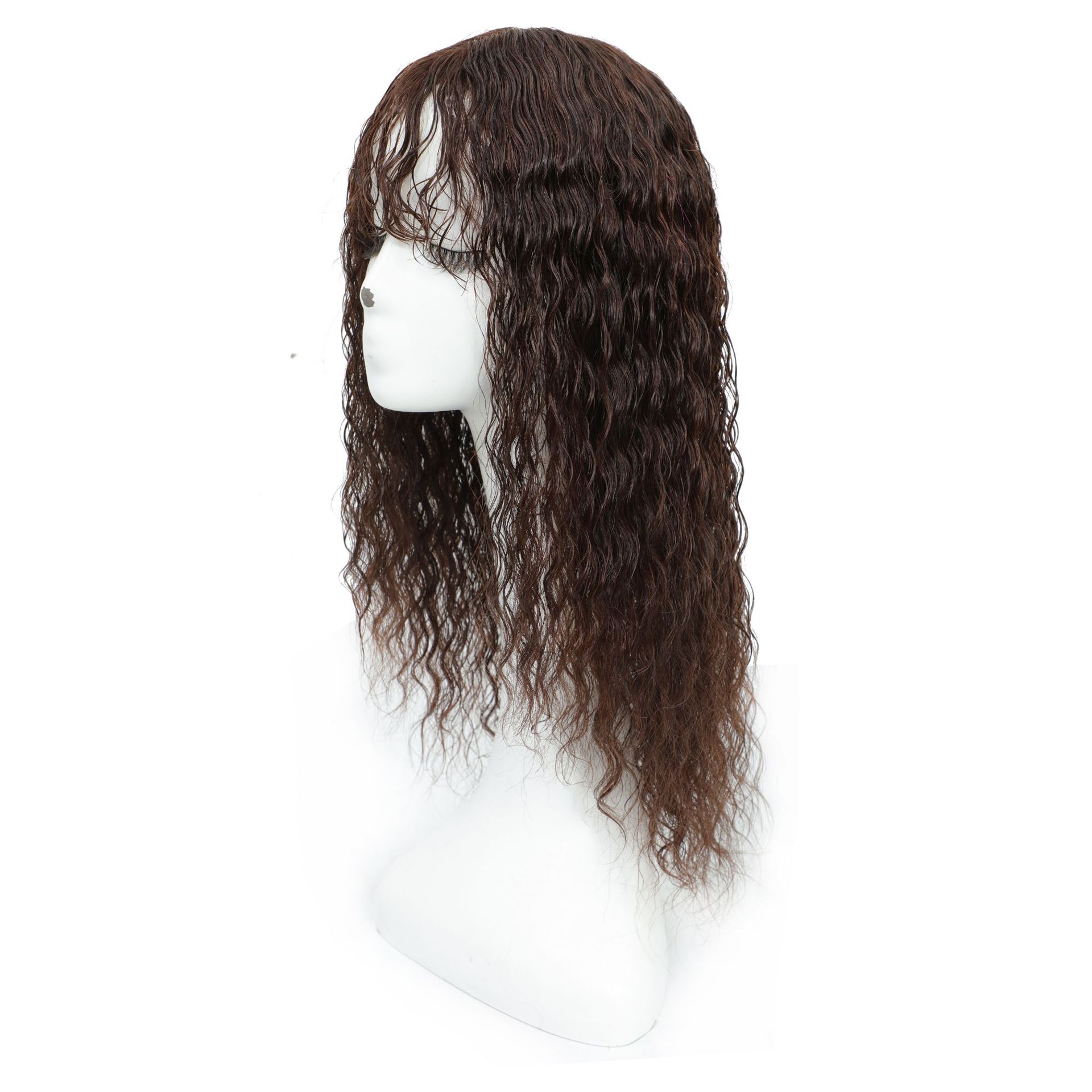 长假发卷发中长发假发头套带刘海卷发女欧美范全递针玉米烫45厘米