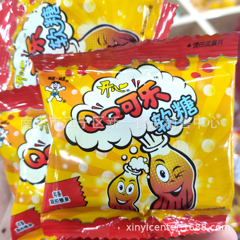 旺旺 开心qq糖 qq可乐软糖 多味可选 一箱6斤