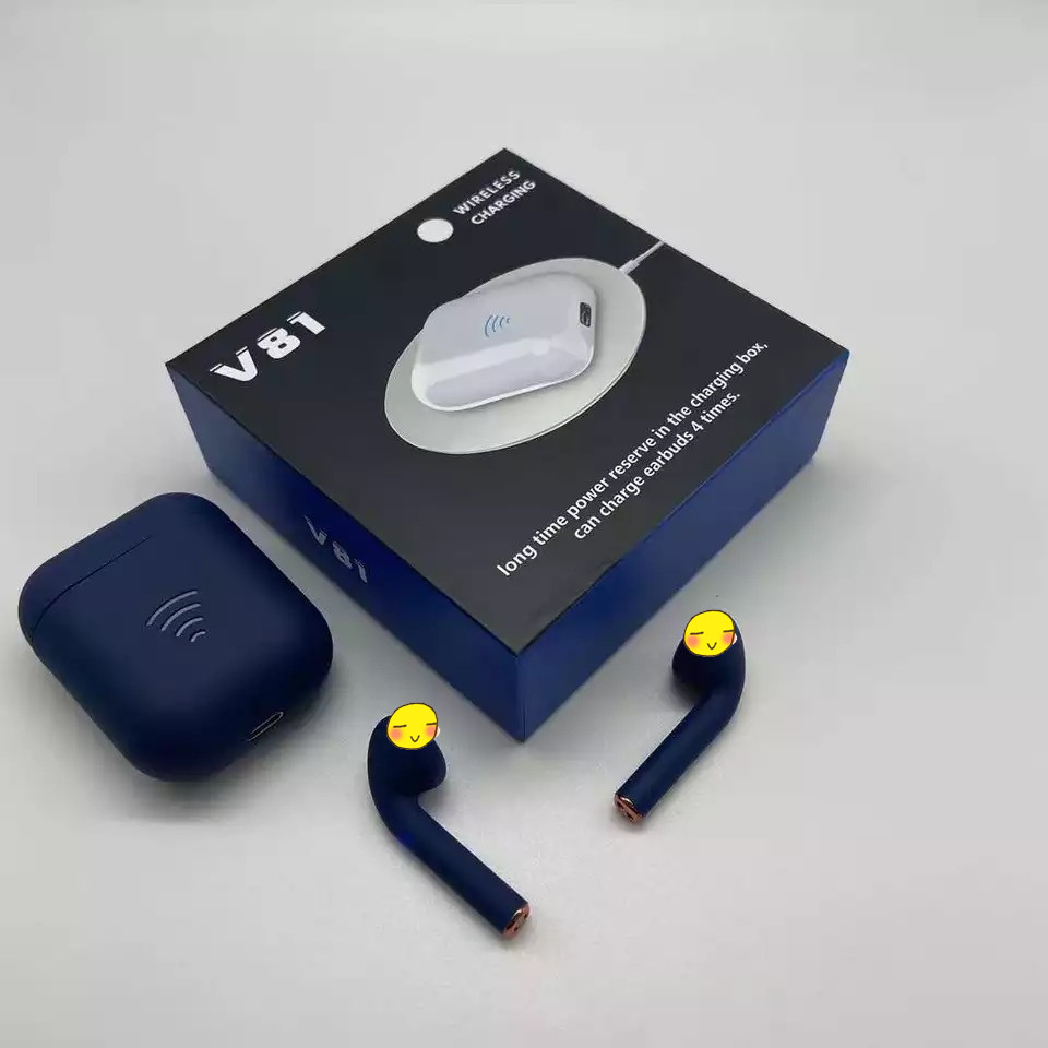 新款v81蓝牙耳机立体声tws无线耳机触摸开盖弹窗5.