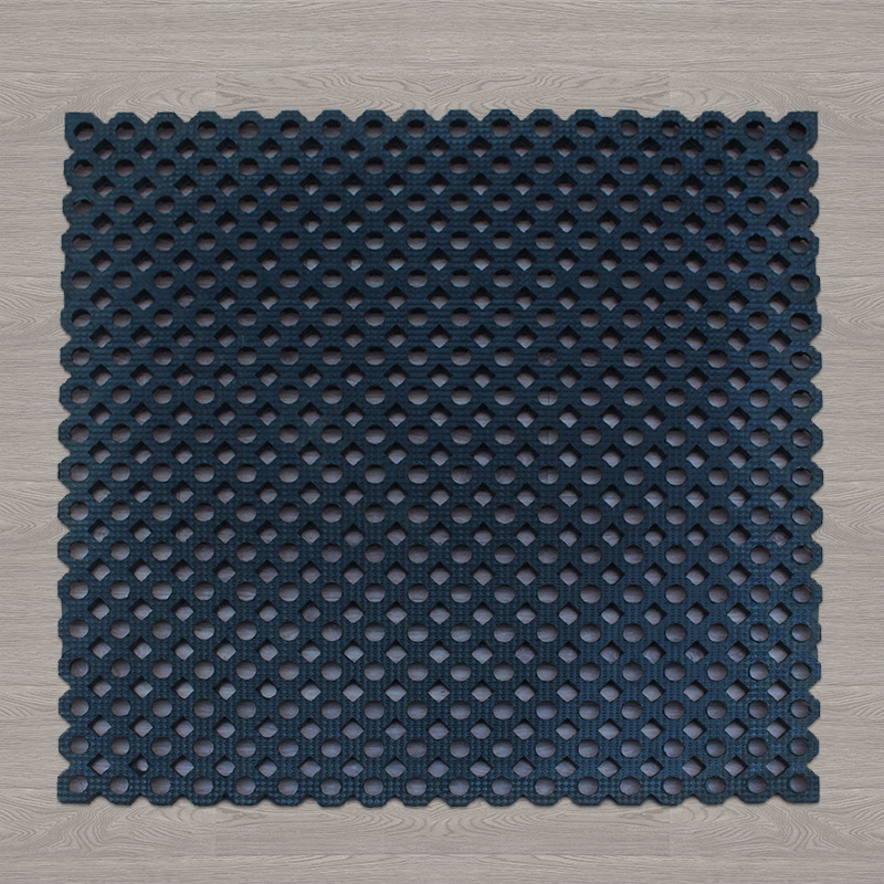 Hole Mat Non-Slip Kitchen Toilet Floor Mat Wear-Resistant Hotel Block Stitching Kitchen Non-Slip Mat Rubber Pad