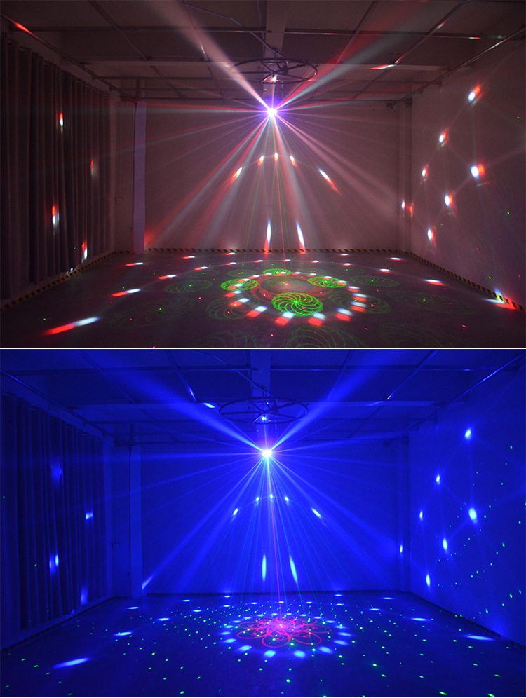 舞台灯光激光灯家用旋转七彩灯迪厅ktv闪光灯酒吧舞厅蹦迪爆闪灯