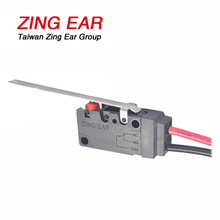 ZINGEAR 长直柄外接导线微动开关 自动售卖机耐高温防水微动开关