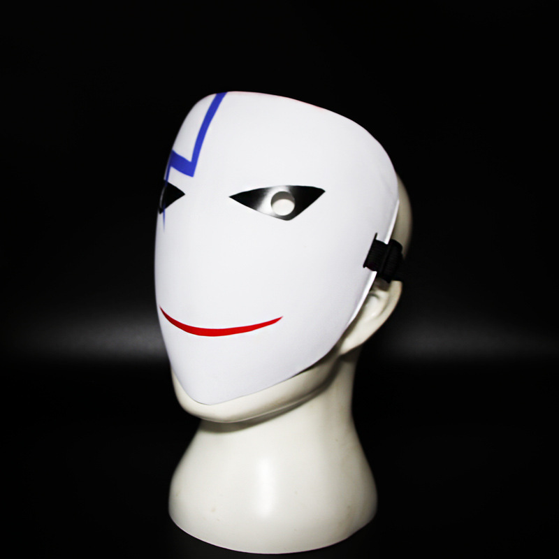 黑之契约者面具子弹面具pvc面具面具 整脸面具紫色闪电