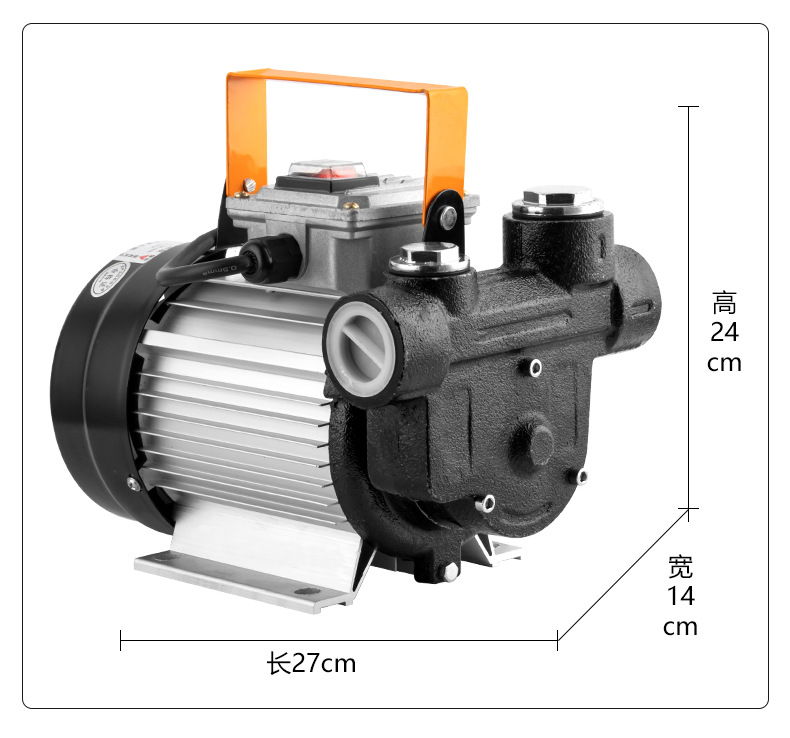 抽油泵220v煤油柴油机油齿轮油液压油泵大功率大流量齿轮泵