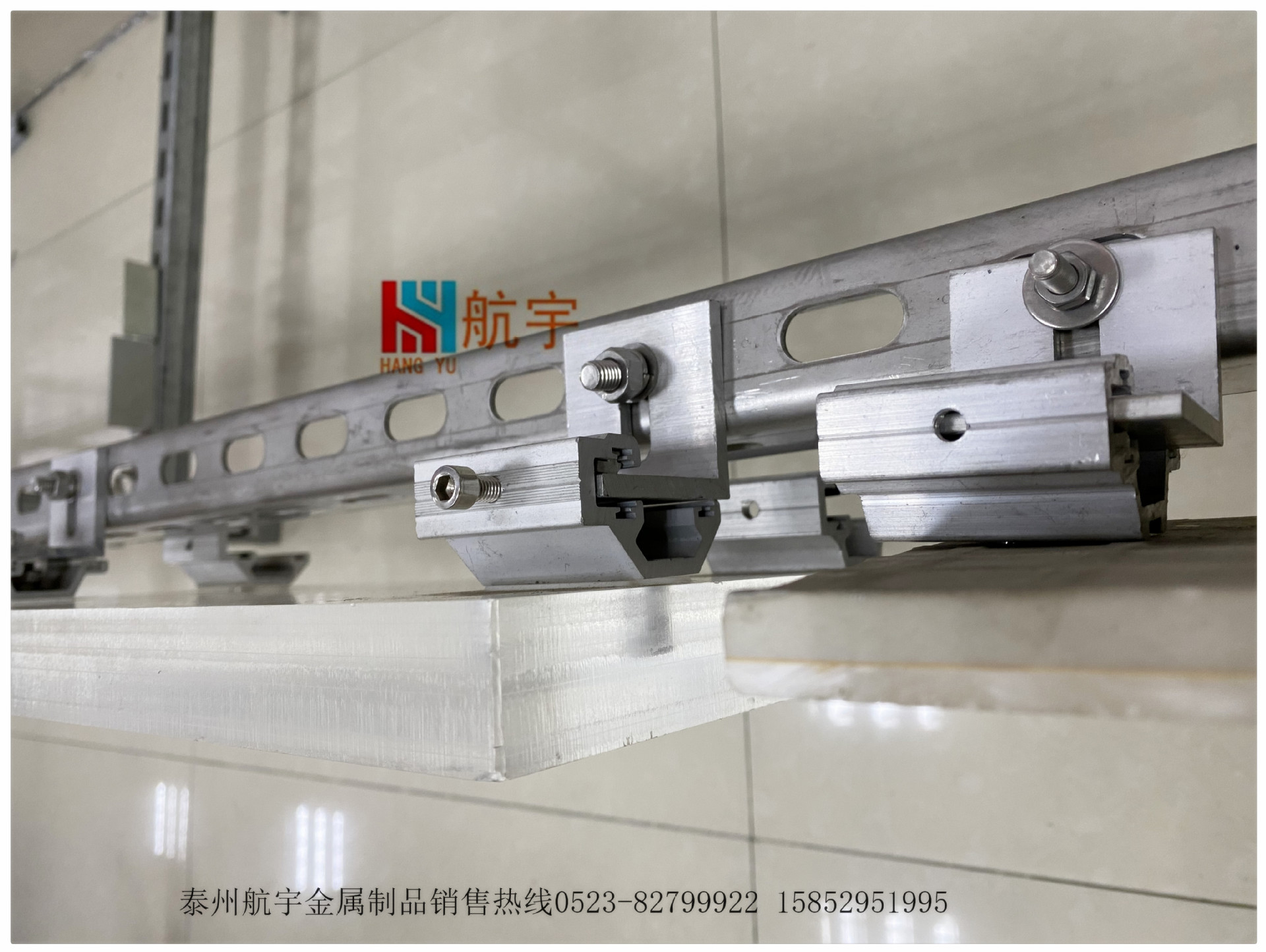 出口石材幕墙蜂窝板铝合金挂件 陶土板挂件 预埋螺母挂件