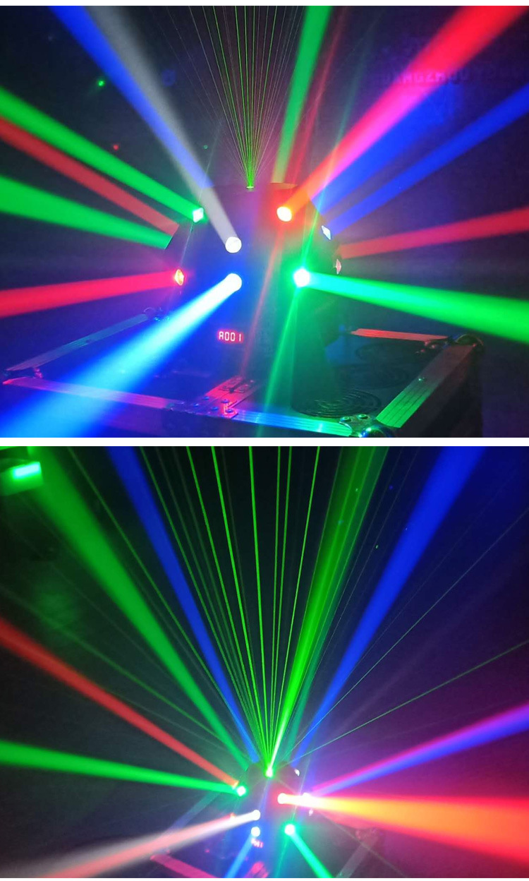 舞台灯光声控旋转镭射蘑菇激光灯全彩光束夜店蹦迪灯ktv灯酒吧灯