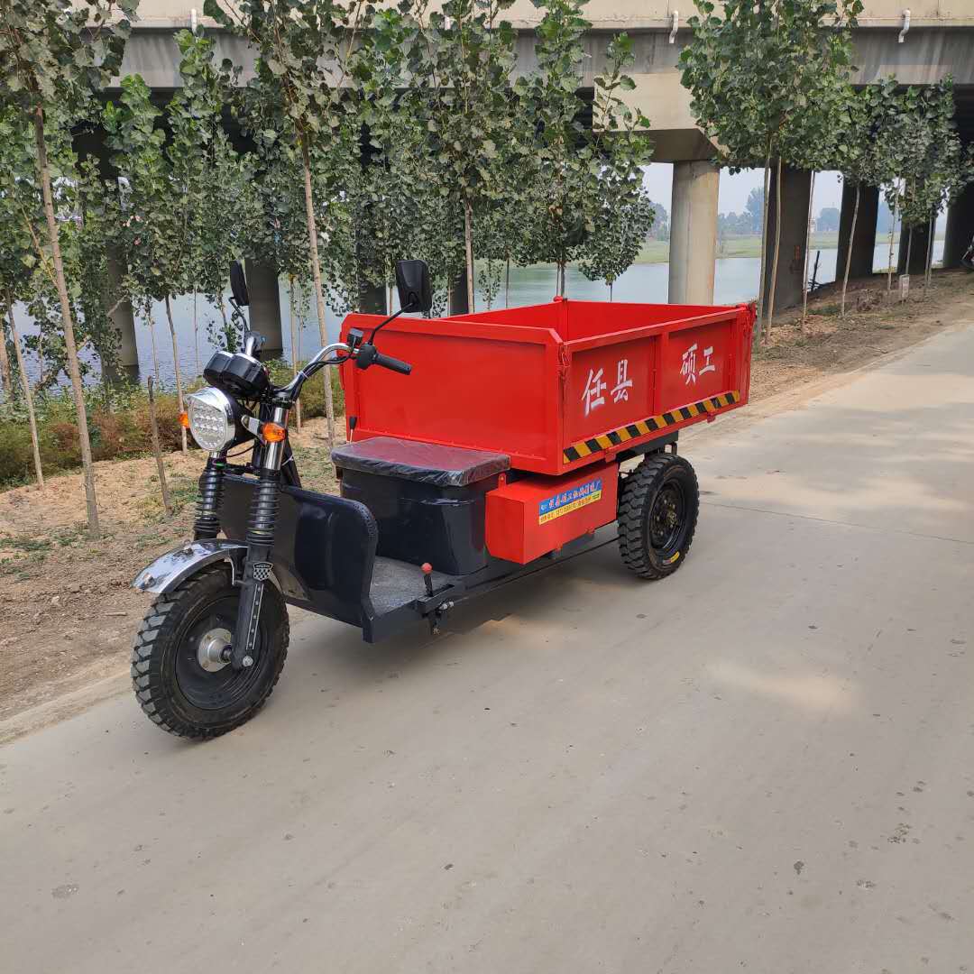 拉货加长电动三轮载货车地摊平板三轮车送货载货家用工地电瓶翻斗