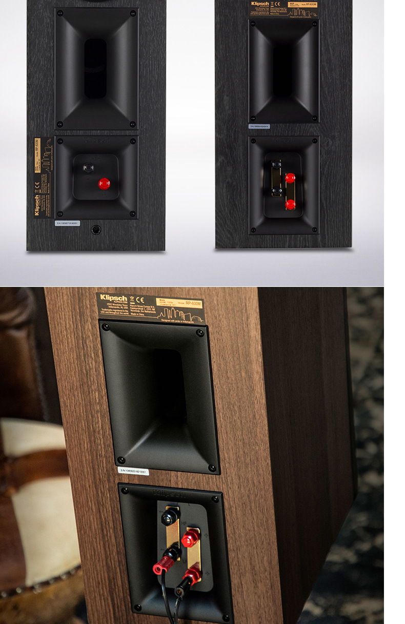 klipsch/杰士 rp-600m/500m发烧hifi书架音箱无源号角音响