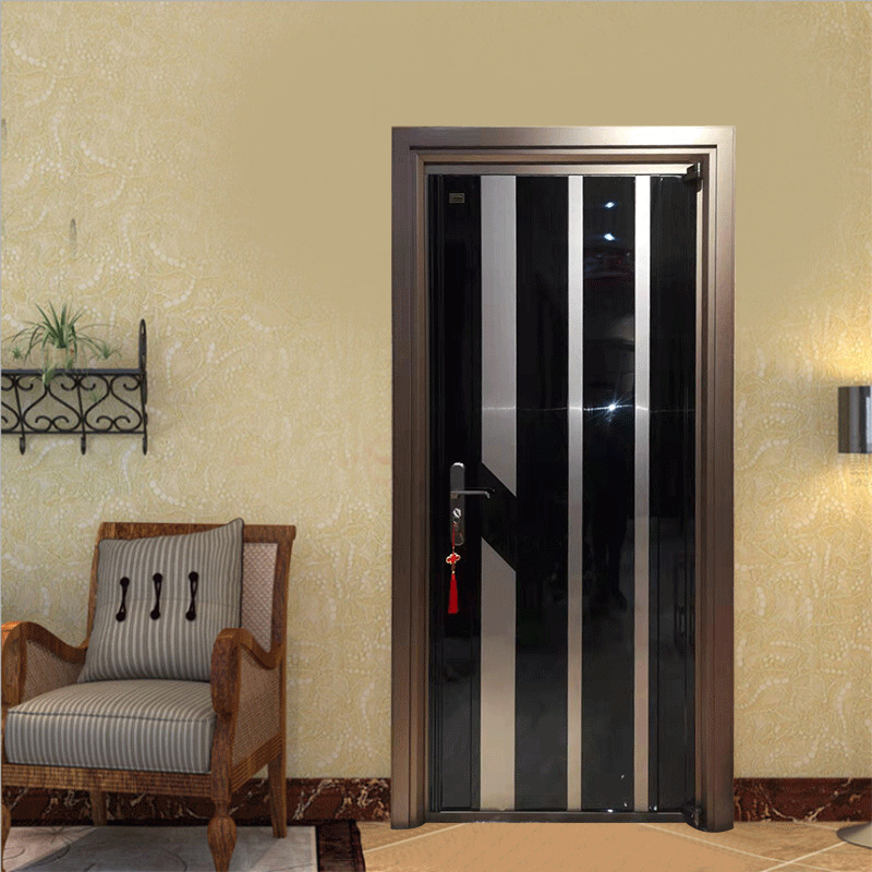 古典镂空窗格钢质门 家用304不锈钢入户门 住宅防盗门子母门