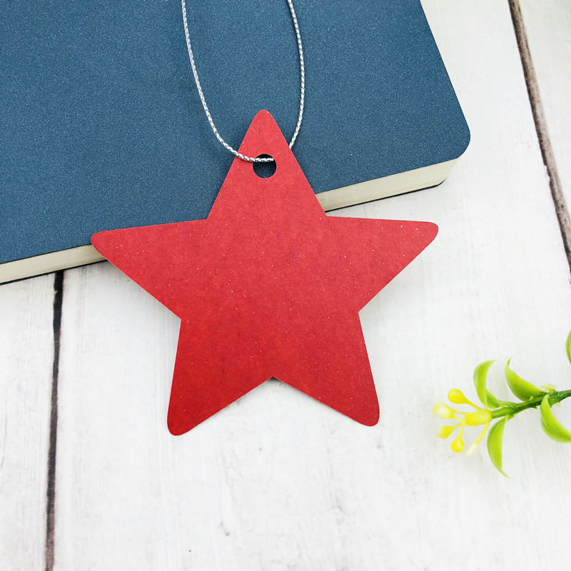 新款彩色五角星装饰卡片 手写心愿卡 许愿卡 感恩节日祝福卡 定制