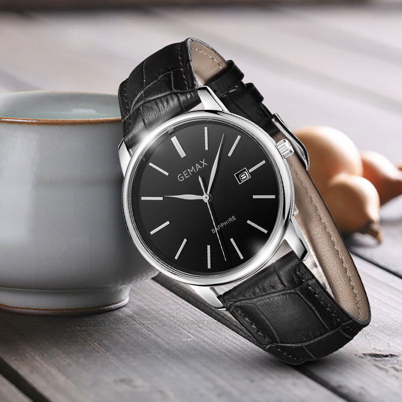 gemax/格玛仕 男表正品防水手表 男士时尚简约纤薄石英表 2175g