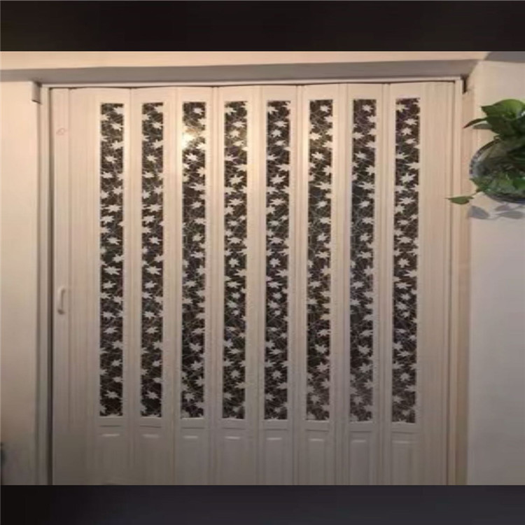 pvc折叠门室内隔断开放式厨房门阳台隐形伸缩门天然气开通简易门