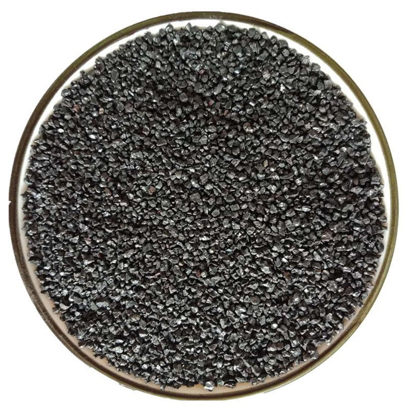 批发炒板栗细沙石英砂黑色人造沙滩鱼缸造景装饰用黑色石英沙细沙