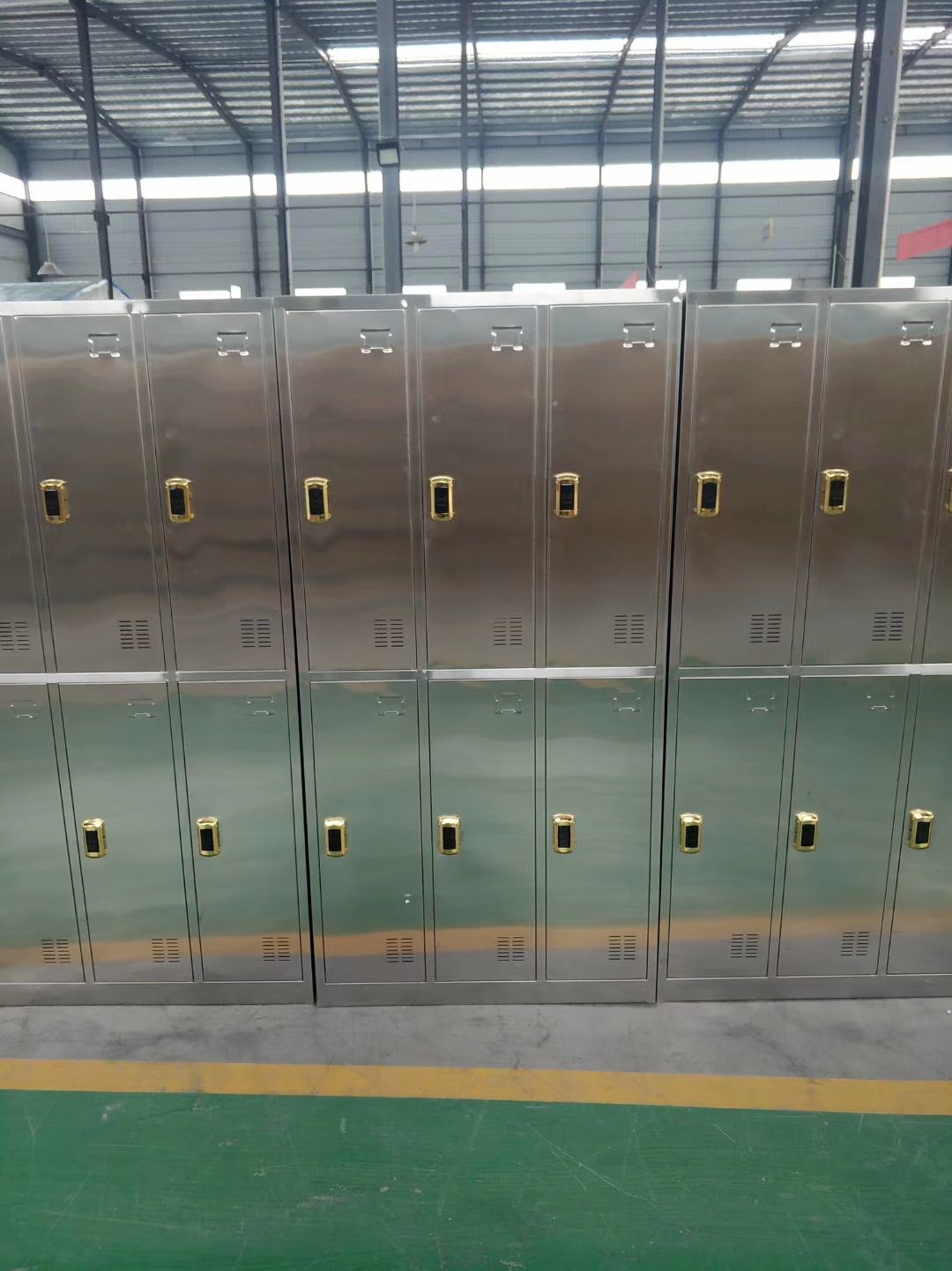 储物柜定制304不锈钢更衣柜员工车间鞋柜 不锈钢食堂碗柜餐具柜子