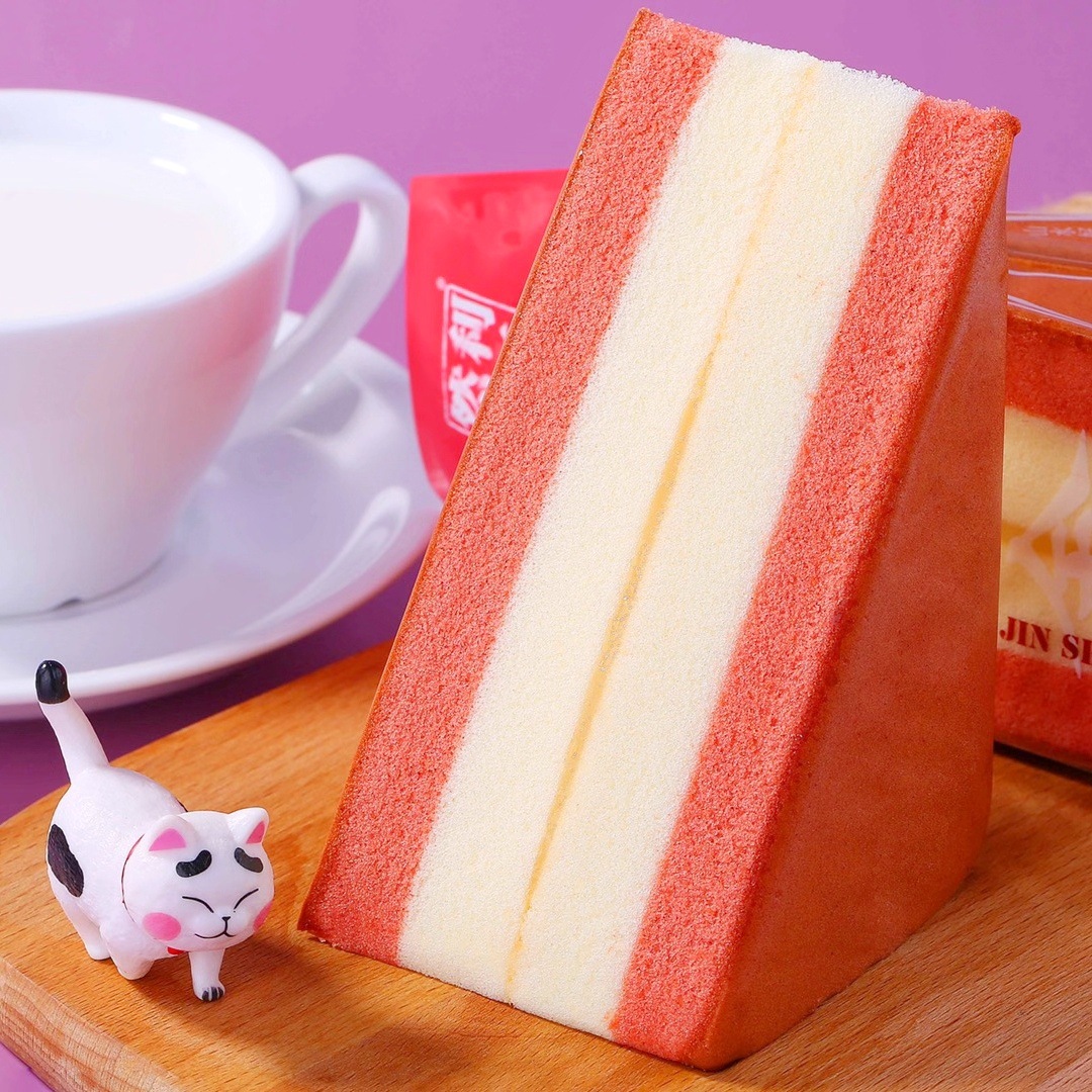 然利金三角 三明治巧克力红丝绒代餐充饥蛋糕早餐4斤 金三角蛋糕