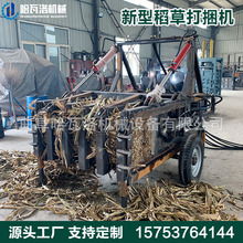 哈瓦洛机械柴油动力芦苇打包机 芦苇秸秆打捆机 新疆芦苇打包机