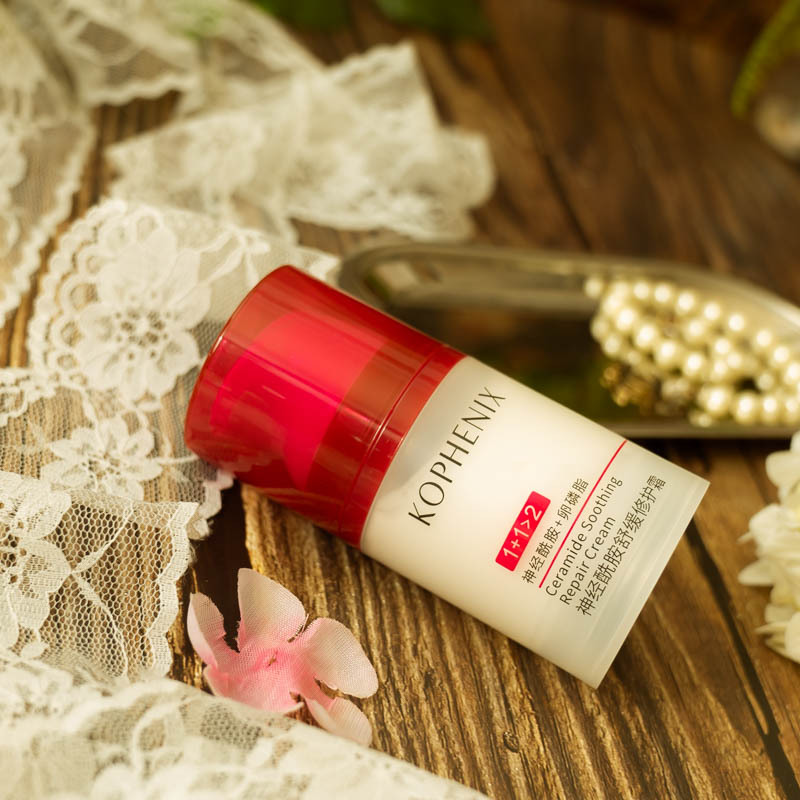 孔凤春神经酰胺舒缓修护补水保湿面霜敏感肌红血丝