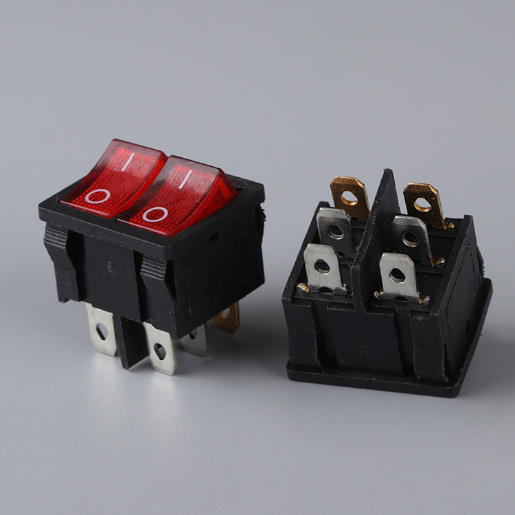 供应双翘板船型开关 鱼眼猫眼灯 按钮复位开关 汽车点烟器led点灯
