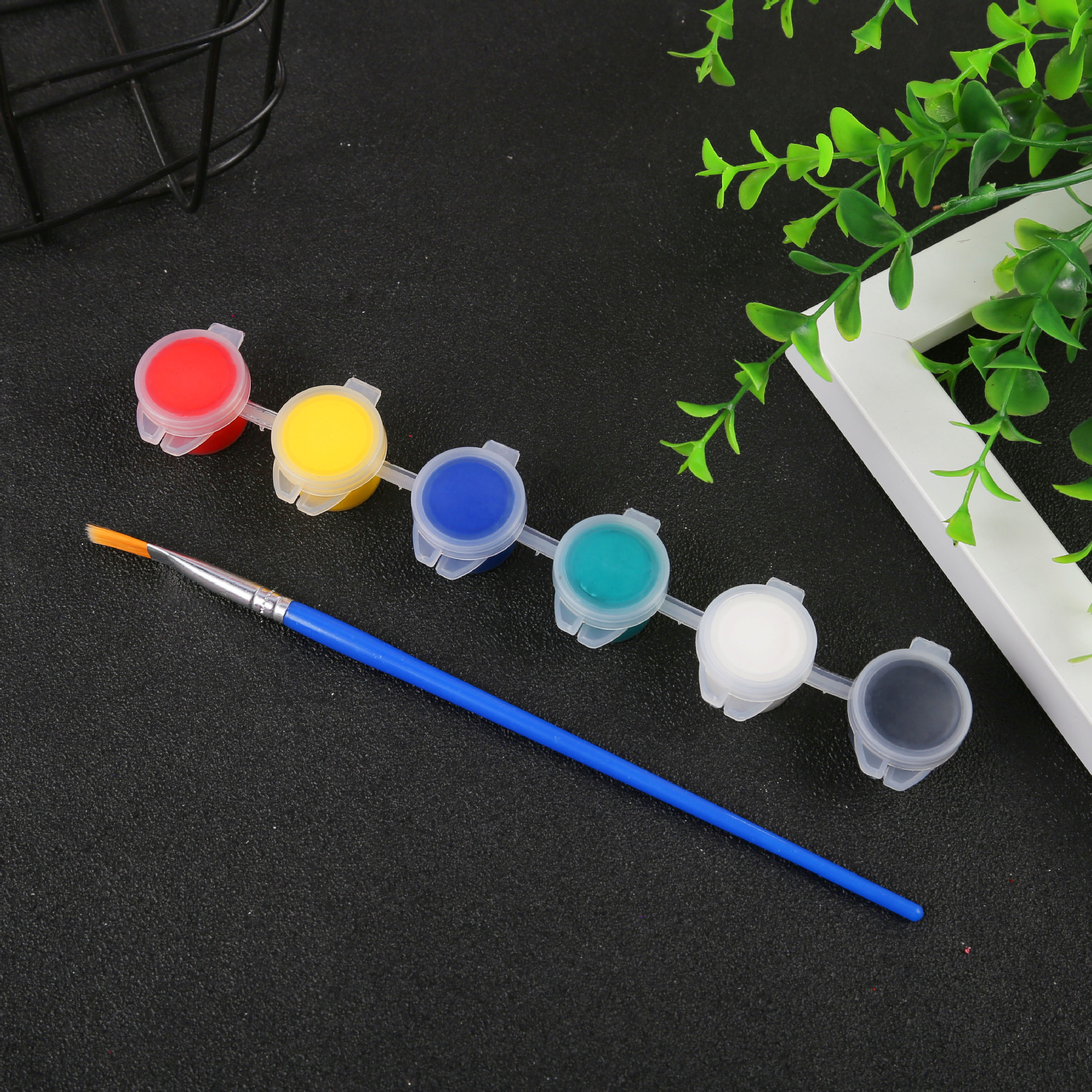 供应儿童丙烯颜料diy涂鸦彩绘颜料陶瓷石膏风筝绘画填色手工颜料