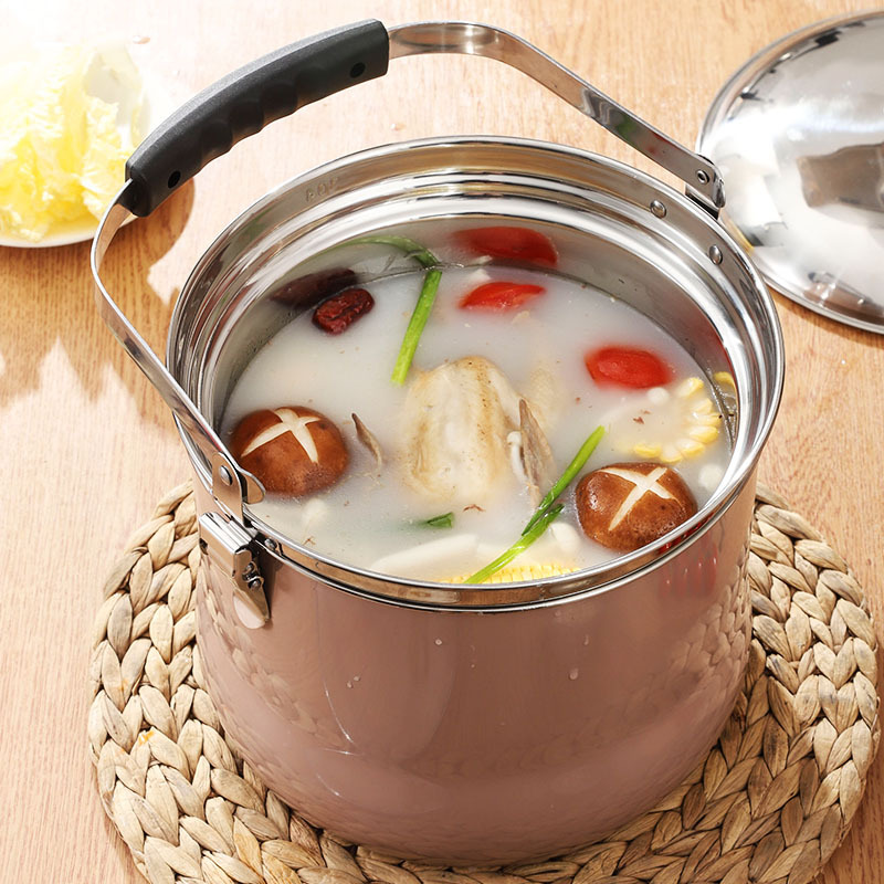 厂家直销304不锈钢免火再煮锅 节能焖烧锅蒸煮炖保温大容量汤锅