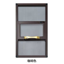 厂家直销铝合金易拆洗框中框金刚网纱窗防盗三推防蚊虫