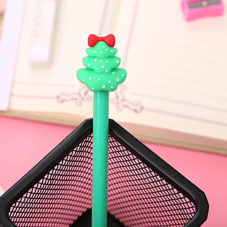 Christmas Gel Pen Creative Student Ball Pen Office Stationery Water-Based Sign Pen Holiday Gift Prizes Factory Wholesale