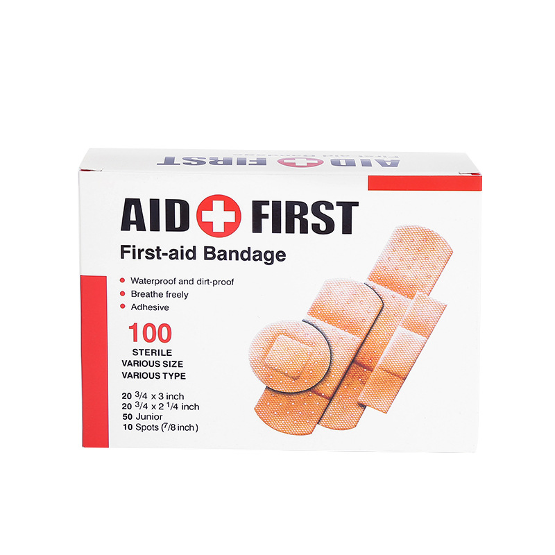 创口贴bandage 出口组合pvc材质四款组合装创口贴英语盒装创口贴
