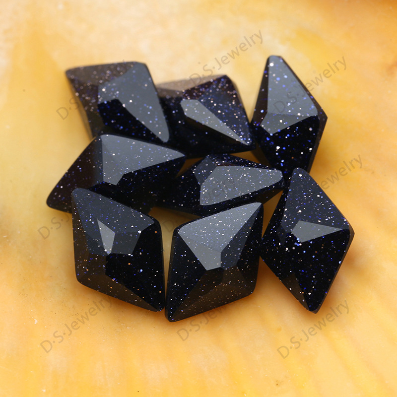 梧州人造合成宝石 菱形沙玻 个性创意 diy饰品配件手工材料