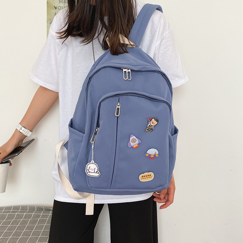 Korean College Vintage Style Soft Girl Student Leisure Versatile Large Capacity Backpack Female Japanese Cute Girls Backpack