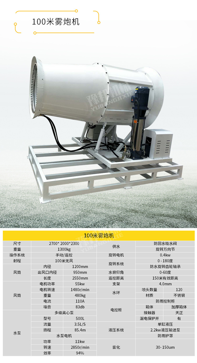 wp-30       品牌         豫邦       型号         除尘雾炮