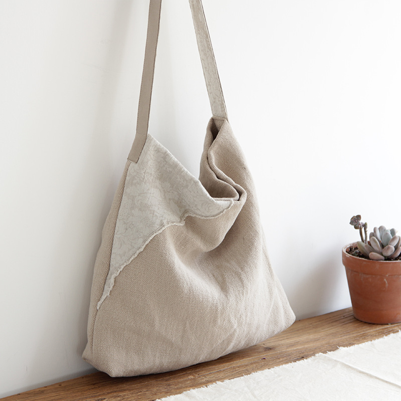 日式庸庸棉麻单间大容量布包文艺复古简约布袋帆布包掘金-阿里巴巴