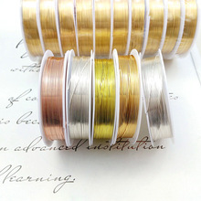 保色铜丝线 手工造型线饰品珍珠手链戒指耳环绕线diy铜丝半硬线