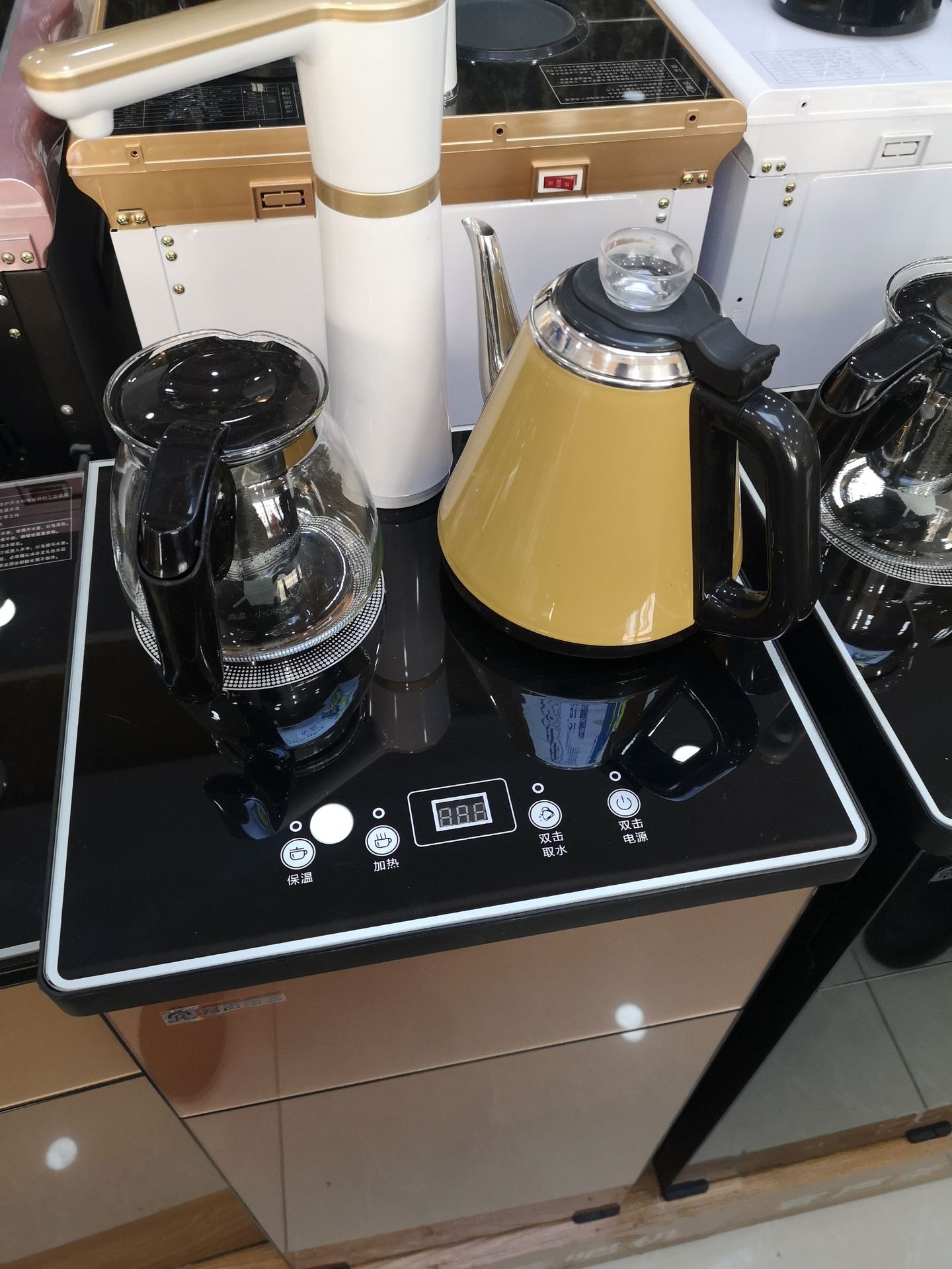 容声多功能茶吧机饮水机家用立式冷热上水温热双门智能节能新款