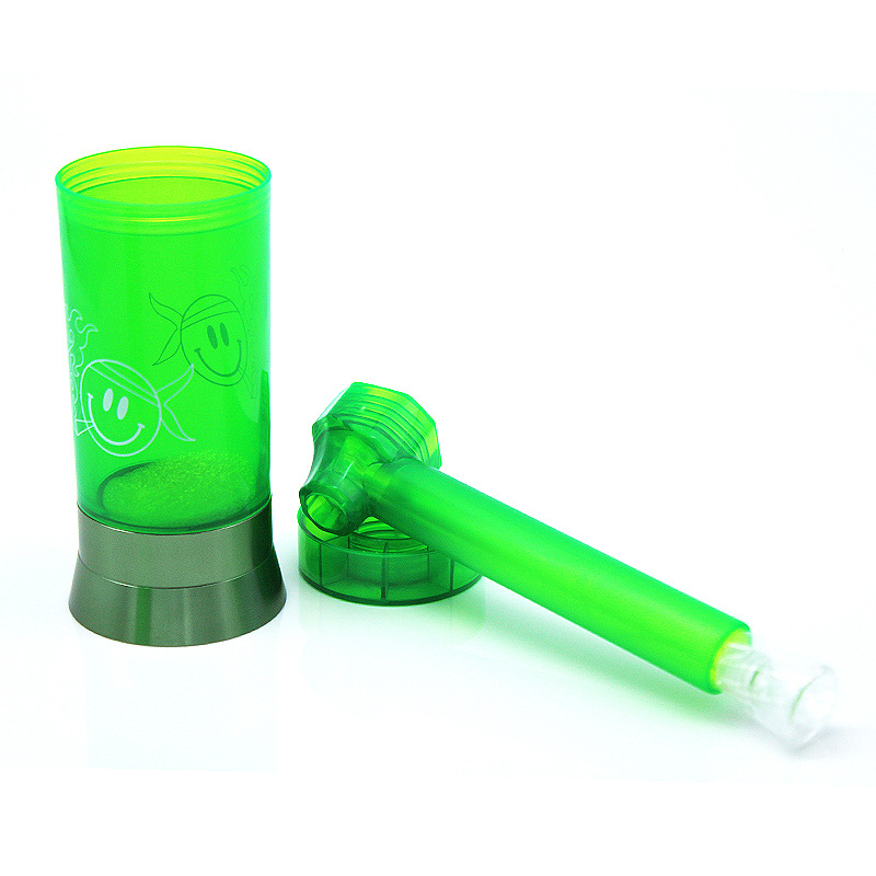 whis热卖迷你塑料水烟壶 户外携带方便小水烟壶 带储存罐伊登