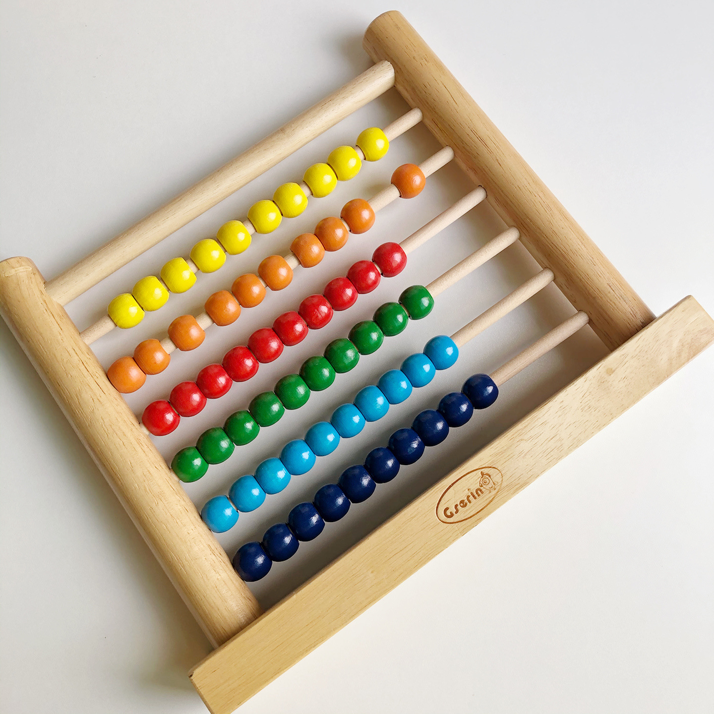 儿童益智玩具 木制珠算架 计算架玩具