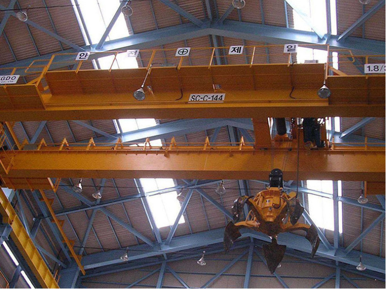 抓斗起重机10吨双梁抓斗行车5t抓斗天车桥式10t抓斗航吊5吨垃圾吊