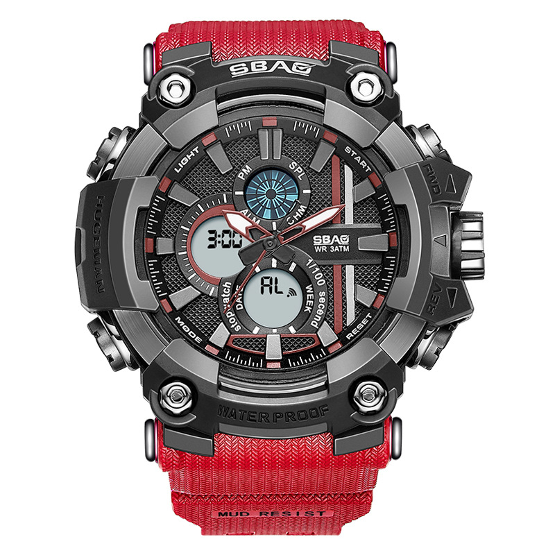 双宝表韩版时尚潮流户外休闲防水多功能电子表中大学生男女士手表