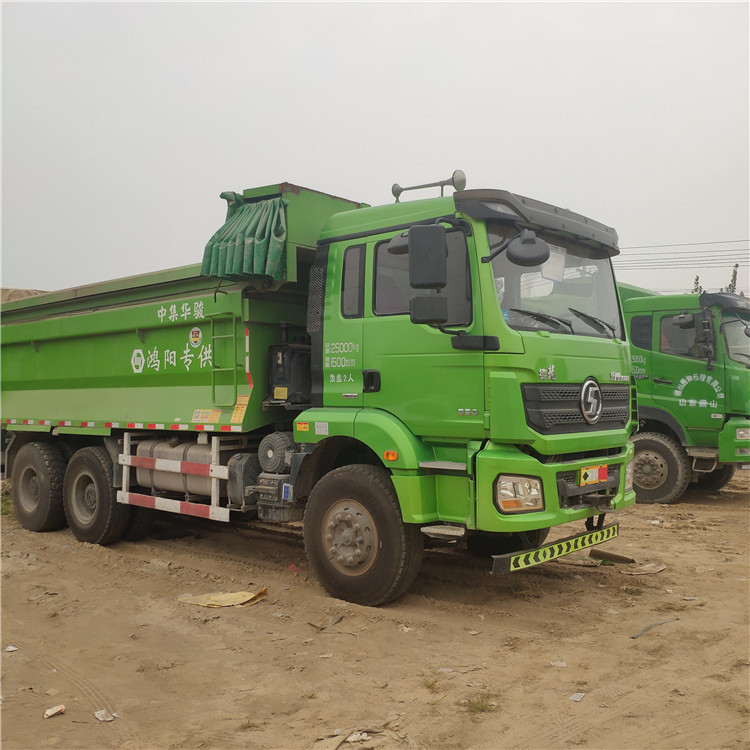 二手自卸车出售 德龙后八轮翻斗车 国五土方渣土车全手续 包过户