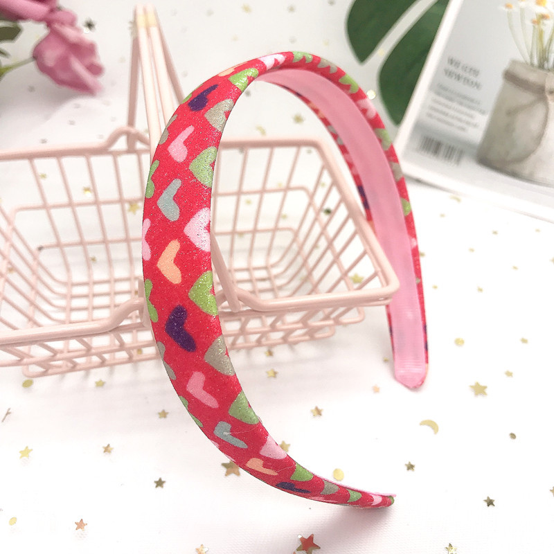 New Colorful Onion Pink Headband Handmade Rainbow Headband for Girls Special Hair Band 2cm Yiwu Wholesale