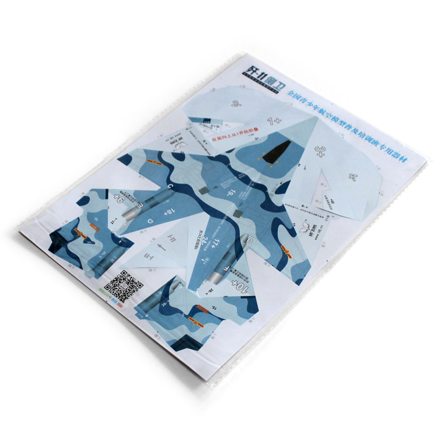 刘东纸飞机模型 歼10歼11f16苏27 手抛飞机玩具航模科普教材折纸