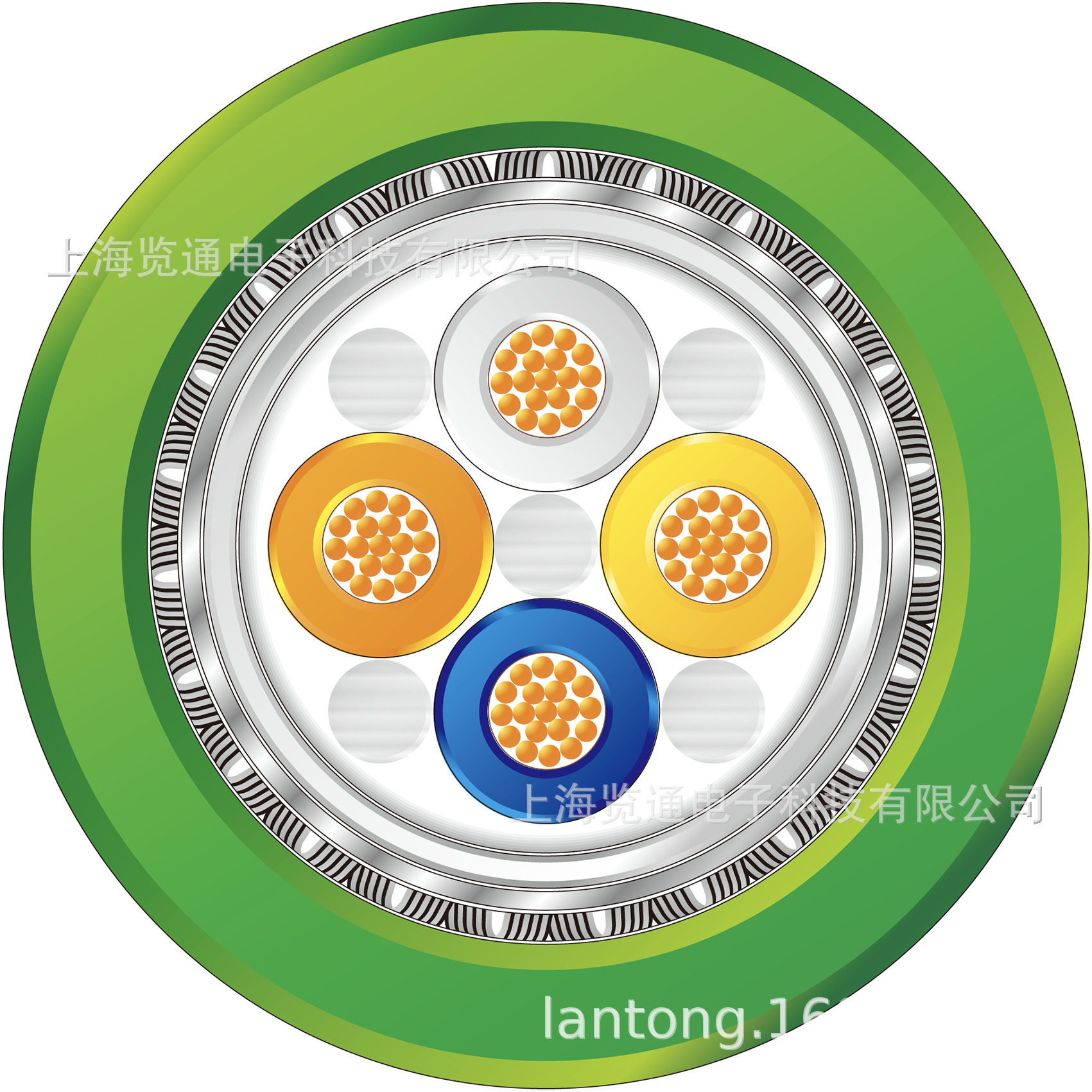 工业以太网数据线 22awg多股屏蔽网线 plc通讯线4芯 兆龙zhaolong